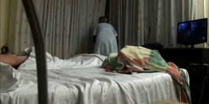 Couple undress and fucks in hotel