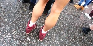 Perfect Legs and Calves Candid