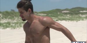 Handsome naughty dudes Diego Sans and Jack Radley goes gay outdoor