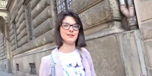 Italian girl with glasses