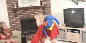 Wonder Woman vs Supergirl, light bondage, inflated ego, no sex or nudity