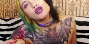 Candypunk92 her Sexy Tattoo and Piercings
