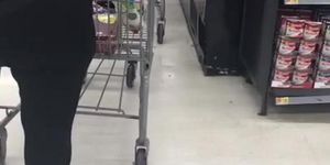 Thick grandma in Walmart candid