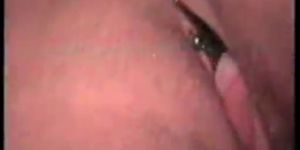 Licking a pierced pussy