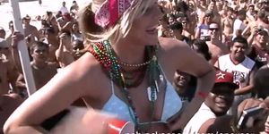 Insane Spring Break Beach Party With Hot Naked Real Girls