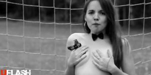Russian young slut show boobs
