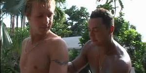 Gays enjoy nasty gangbang - video 12