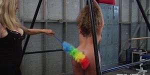 Puba - Kiki Daire gets tickled until she almost pees herself