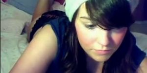 Pretty one at the webcam reveals hot bust - video 2