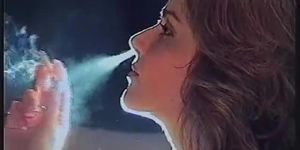 Classic brunette Cougar Sandia smoking sexy