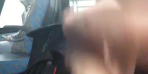 dickflash for girls on bus