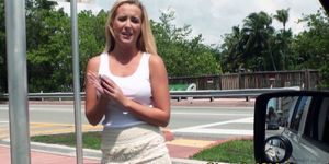 Hitchhiking teen pickedup and pussy fucked