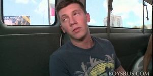 Cute guy tricked into gay sex in the boys bus