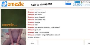 Sissy exposes herself on Omegle