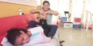 GTK: Ceci The Tickler Gives Young Ines Her First Hogtie Tickling