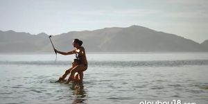 Busty czech teen fucked in the ocean by her lover (Vanessa Decker)