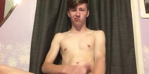 18 yr old twink jerks off