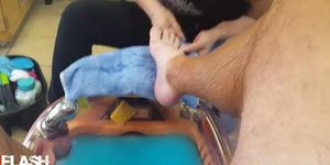 Cum During Pedicure