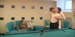 Older women fucked on pool table!