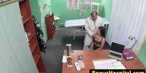 FAKEHUB - Hospital spycam fucking with young eurobabe