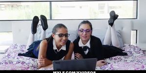 Mylf- Teen Girls Soaked and Squirted on by Busty Teacher
