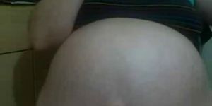 Big pregnant teen masturbating webcam