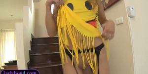 Sexy ass ladyboy Gitar blowjob and fucked in the ass