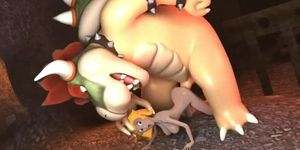 Princess Peach getting fucked by Bowser