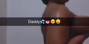 Young ebony teen twerk in slow motion