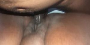 Ebony getting her pussy pounded