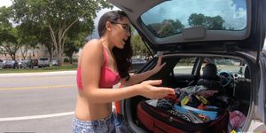 Roadside - Spiritual Teen Fucks To Get Her Car Fixed