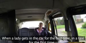 Blonde Czech babe bounces on dudes big hard cock in the backseat