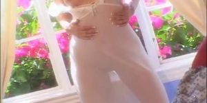 Sunny Leone Punjaban Desi Paki in White Dress strips Nude