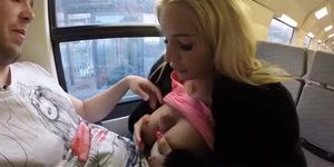 Big Tit Girl Gets Wild On A Public Train P2