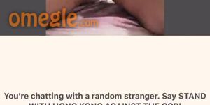 Asian Teen girl shows it all on Omegle before camera freezes