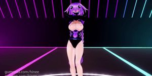 MMD Purple Heart Naked Dance (Conqueror) (Submitted by Hinee)