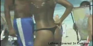 latina's get covered in cum