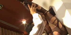 Japonés cariño conseguir pies lamió en gloryhole