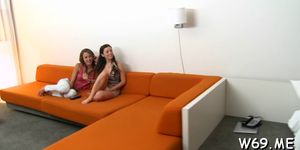 Impressive sex by agile lesbians - video 29