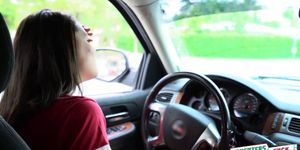 Raylin Ann and Joseline Kelly Learn To Drive And Fuck