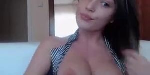 Cute showing her tits - video 2