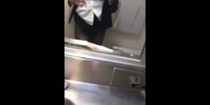 hot flight attendant livestreams hot cam show