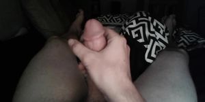 24 Year Old Jacking Off Dick Late At Night! Bwc Needing To Release Cum