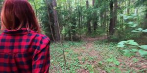 Public sex and Blowjob teen in forest- extreme sex, a lot of adrenaline sperm!