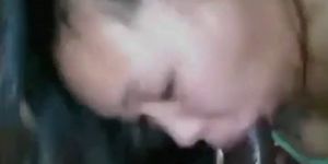Cum hungry Asian girl loves sucking BBC