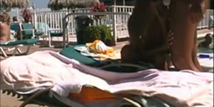 Wife Fucked By Hotel Pool With Guests Around - video 1
