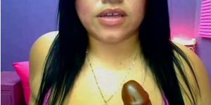 Webcams 2014 - Colombian BBW gives Amazing Blowjob 1
