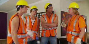 Horny Housewife Gangbanged by Construction Workers -WhiteGhetto