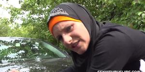 Taxi driver fucks cheeky Hijabi girl