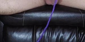 Rope wrapped and Intense Jerking. Satisfying cum on self